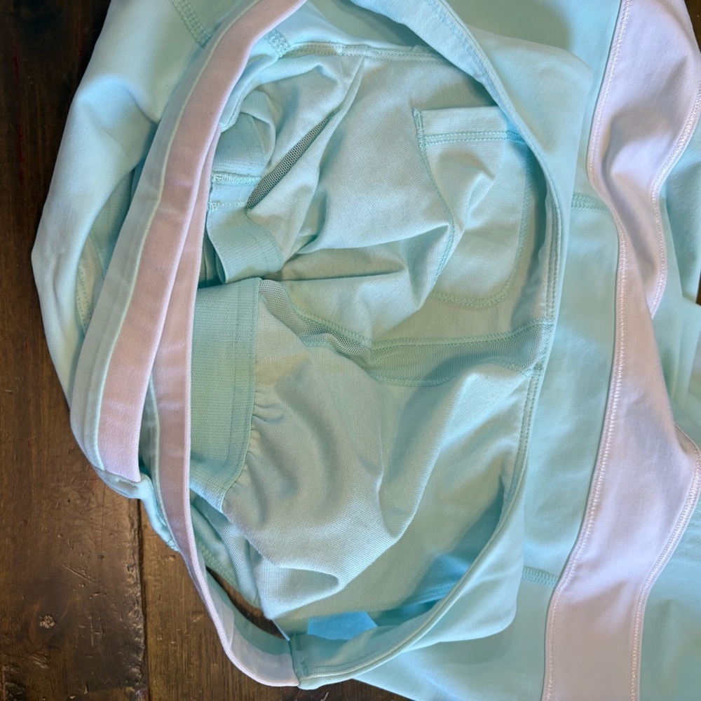 Lululemon Hot Hitter Dress Aquamarine Mint Tennis Active Criss Cross Back XS 0 - Picture 7 of 10